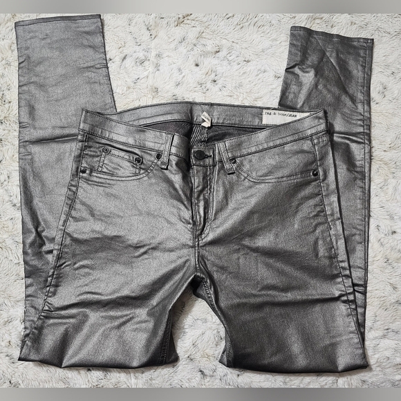 Rag & Bone Coated Legging Jeans - Picture 12 of 14